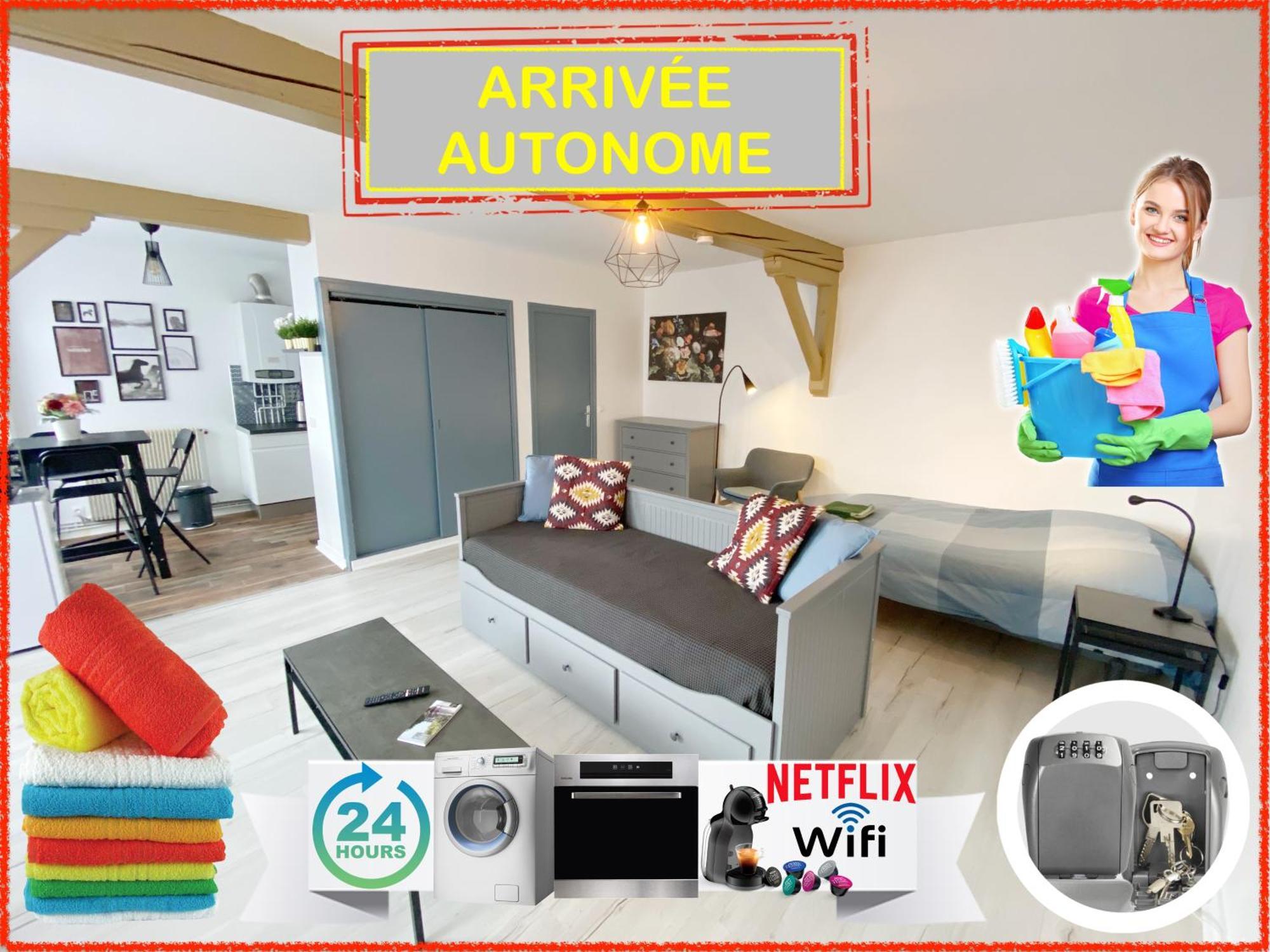 015 Chic & Cosy Studio 41M2 Hypercentre Wifi Smart Tv Netflix サン・テティエンヌ エクステリア 写真